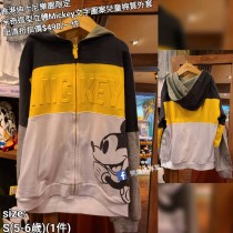  (出清) 香港迪士尼樂園限定 米奇 造型立體Mickey文字圖案兒童棉質外套